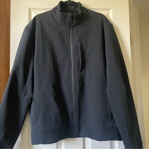 Lululemon Sojourn Solid Black Jacket Zipper Up Regular Fit Size XXL